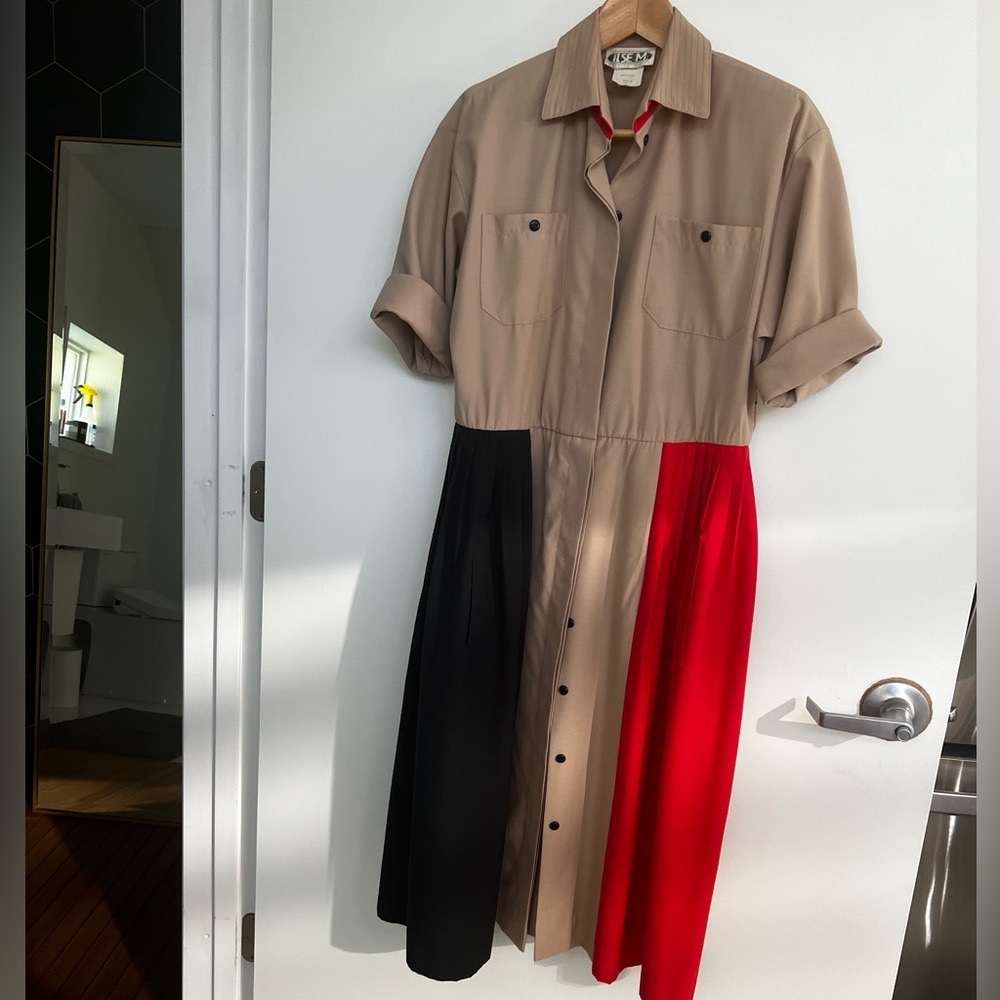 Vintage shirt dress with pockets